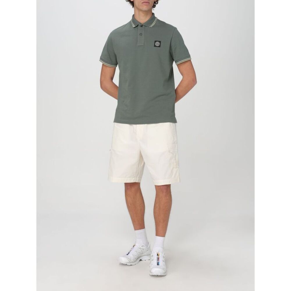 Stone Island Polo Shirt Men Green - Picture 2 of 5